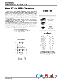 Datasheet MC10124FN manufacturer Motorola