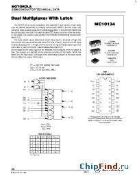 Datasheet MC10134FN manufacturer Motorola