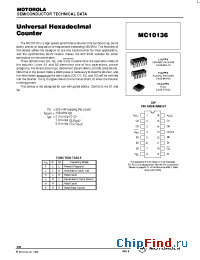 Datasheet MC10136FN manufacturer Motorola