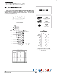 Datasheet MC10164L manufacturer Motorola