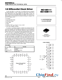Datasheet MC10E111FN manufacturer Motorola