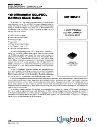 Datasheet MC10E411FN manufacturer Motorola