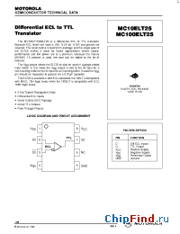 Datasheet MC10ELT25D manufacturer Motorola