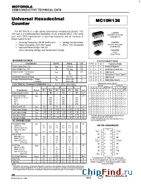 Datasheet MC10H136L manufacturer Motorola