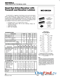 Datasheet MC10H334FN manufacturer Motorola