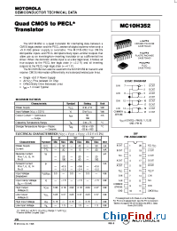 Datasheet MC10H352L manufacturer Motorola