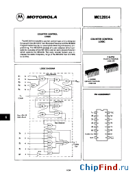 Datasheet MC12014 manufacturer Motorola