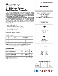 Datasheet MC12058SD manufacturer Motorola