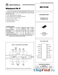 Datasheet MC13155D manufacturer Motorola