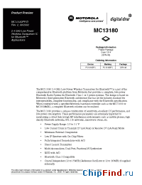 Datasheet MC13180 manufacturer Motorola