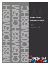 Datasheet MC68HC705P6A manufacturer Motorola