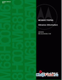 Datasheet MC68HC705P6AMDW manufacturer Motorola