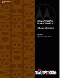 Datasheet MC68HC908MR16VB manufacturer Motorola