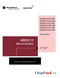 Datasheet MC68HC912DG128C manufacturer Motorola