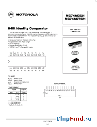 Datasheet MC74AC521N manufacturer Motorola