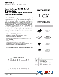 Datasheet MC74LCX245M manufacturer Motorola
