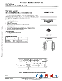 Datasheet MMA2300DR2 manufacturer Motorola