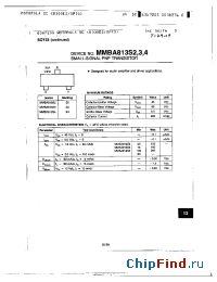 Datasheet MMBA813S3 manufacturer Motorola