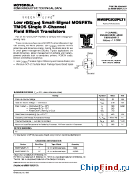 Datasheet MMBF0202PLT1 manufacturer Motorola