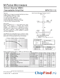 Datasheet MA4TD1110T manufacturer M-pulse
