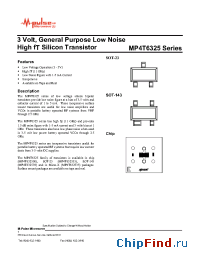 Datasheet MP4T632500 manufacturer M-pulse