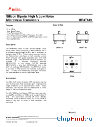 Datasheet MP4T64533 manufacturer M-pulse