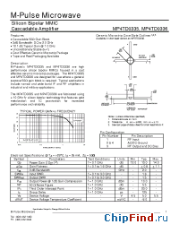 Datasheet MP4TD0335 manufacturer M-pulse