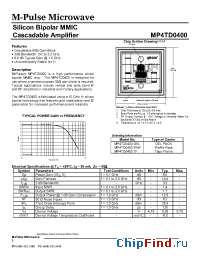 Datasheet MP4TD0400TF manufacturer M-pulse