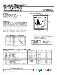 Datasheet MP4TD0700G manufacturer M-pulse
