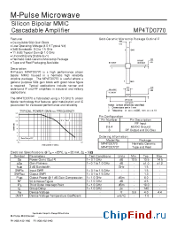Datasheet MP4TD0770T manufacturer M-pulse