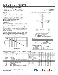 Datasheet MP4TD0870 manufacturer M-pulse