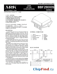 Datasheet BBF2805SK manufacturer M.S. Kennedy