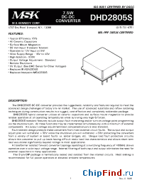 Datasheet DHD2805S manufacturer M.S. Kennedy