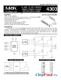 Datasheet MSK4304HD manufacturer M.S. Kennedy