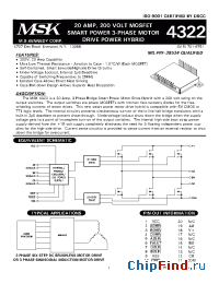 Datasheet MSK4322HD manufacturer M.S. Kennedy