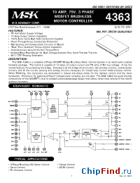 Datasheet MSK4363H manufacturer M.S. Kennedy