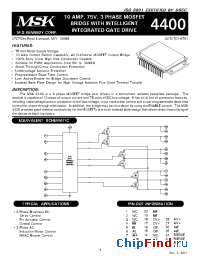 Datasheet MSK4400 manufacturer M.S. Kennedy