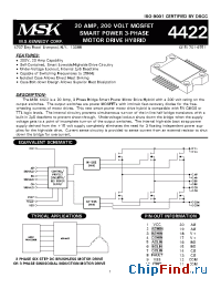 Datasheet MSK4422G manufacturer M.S. Kennedy