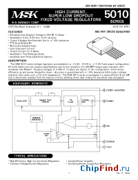 Datasheet MSK5010-3.3ETD manufacturer M.S. Kennedy