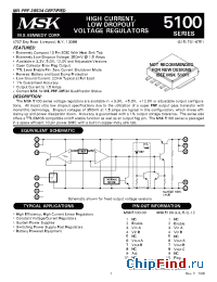 Datasheet MSK5100-3.3 manufacturer M.S. Kennedy