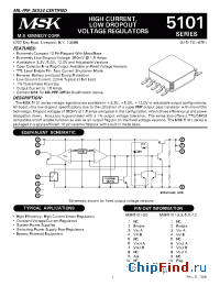 Datasheet MSK5101-3.3H manufacturer M.S. Kennedy