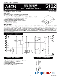 Datasheet MSK5102-3.3H manufacturer M.S. Kennedy