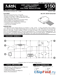 Datasheet MSK5150-00 manufacturer M.S. Kennedy