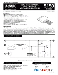 Datasheet MSK5150-00ETD manufacturer M.S. Kennedy
