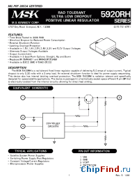 Datasheet MSK5920-2.5KRHD manufacturer M.S. Kennedy