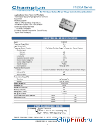 Datasheet F1535A manufacturer MtronPTI