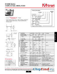 Datasheet K1528D manufacturer MtronPTI