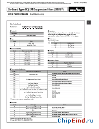 Datasheet BLM03AG241SN1 manufacturer Murata