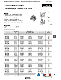 Datasheet PVM4A201B01 manufacturer Murata