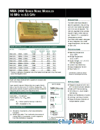 Datasheet NMA-2411 manufacturer Micronetics Wireless